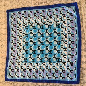 Patterned Blue Scarf